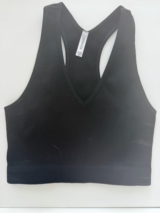 Zenana Outfitters Tops - Zenana Black Ribbed Racerback Tank Top NWOT never worn
